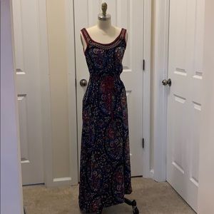 Lucky Brand Multicolor Paisley Maxi Dress